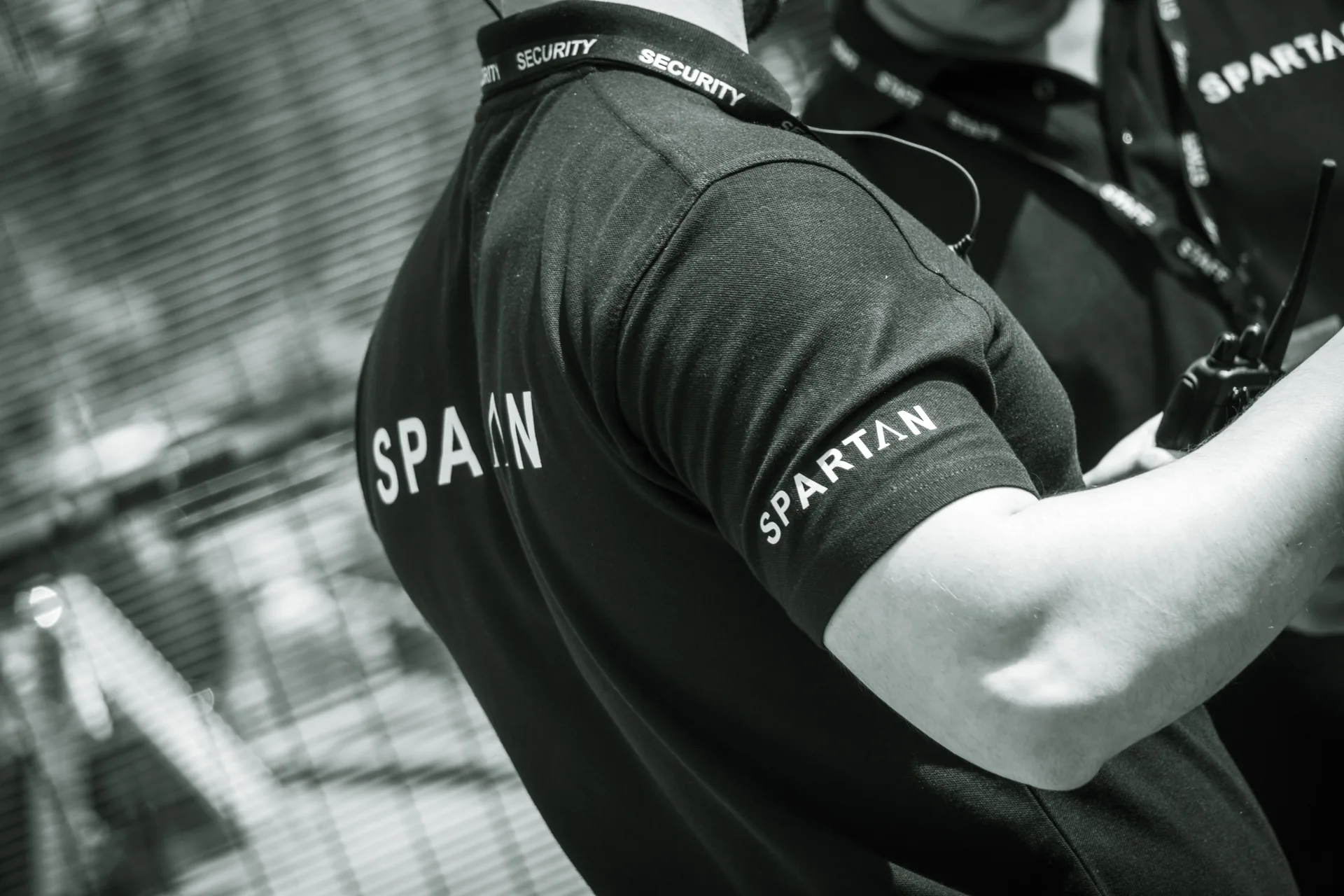 Spartan security officer on duty